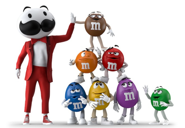 Pringles and M&M'S characters